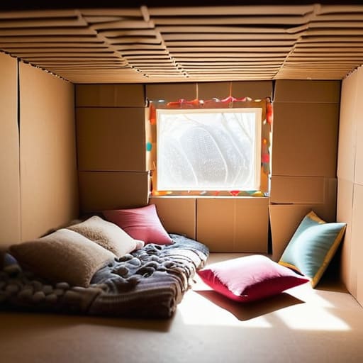 The Cardboard Box Command Center modular construction.