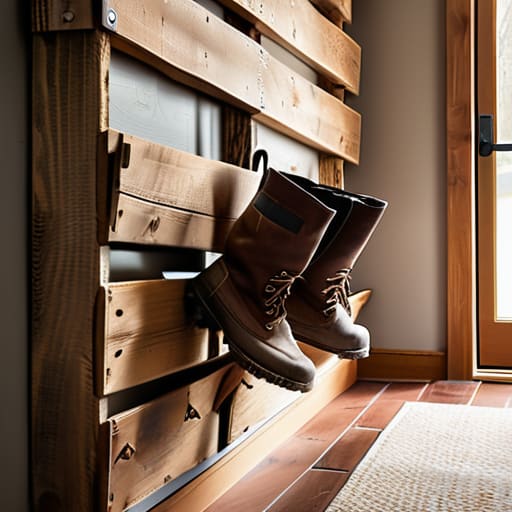 Heavy-Duty Boot & Tool Rack for mudrooms.