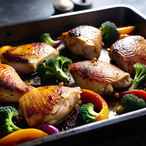 Healthy meal prep using Sheet Pan Strategy.