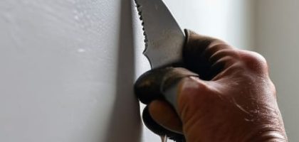 How to patch a hole in the wall.