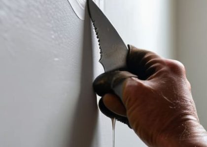 How to patch a hole in the wall.