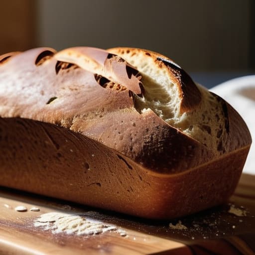 How to bake bread at home easily.