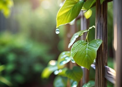 How to build a garden trellis support.