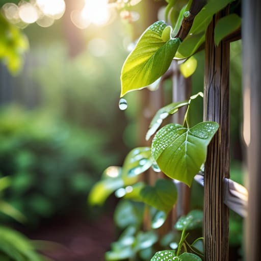 How to build a garden trellis support.